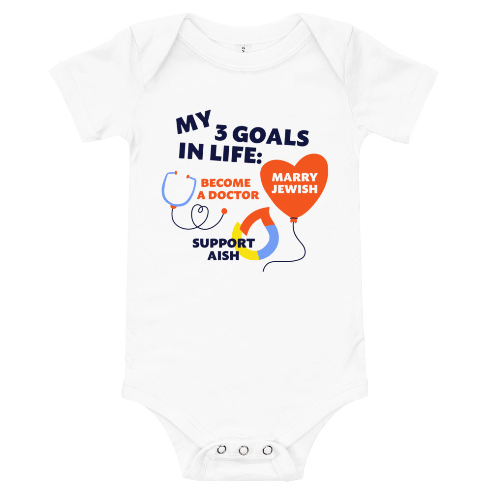 3 Goals Baby One Piece